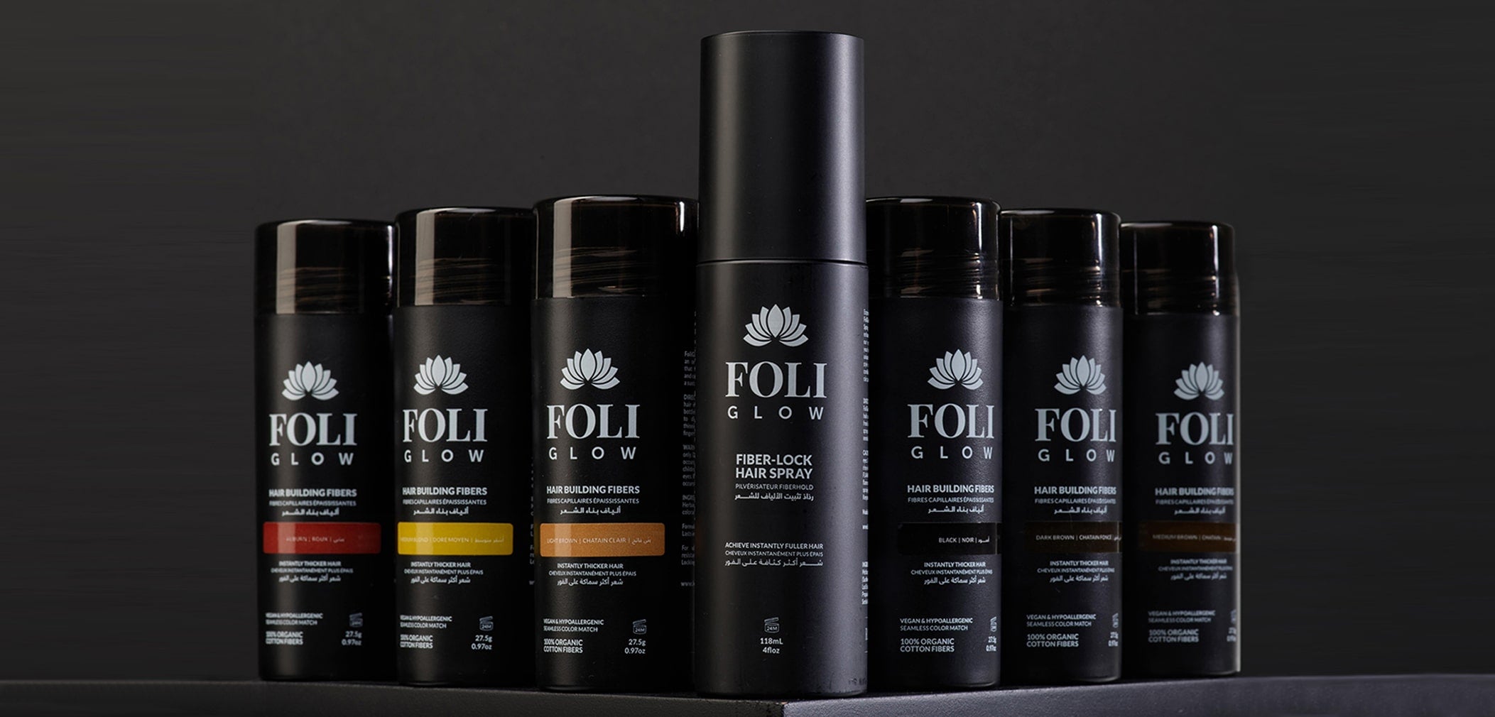 Foliglow hair building fiber cotton technology