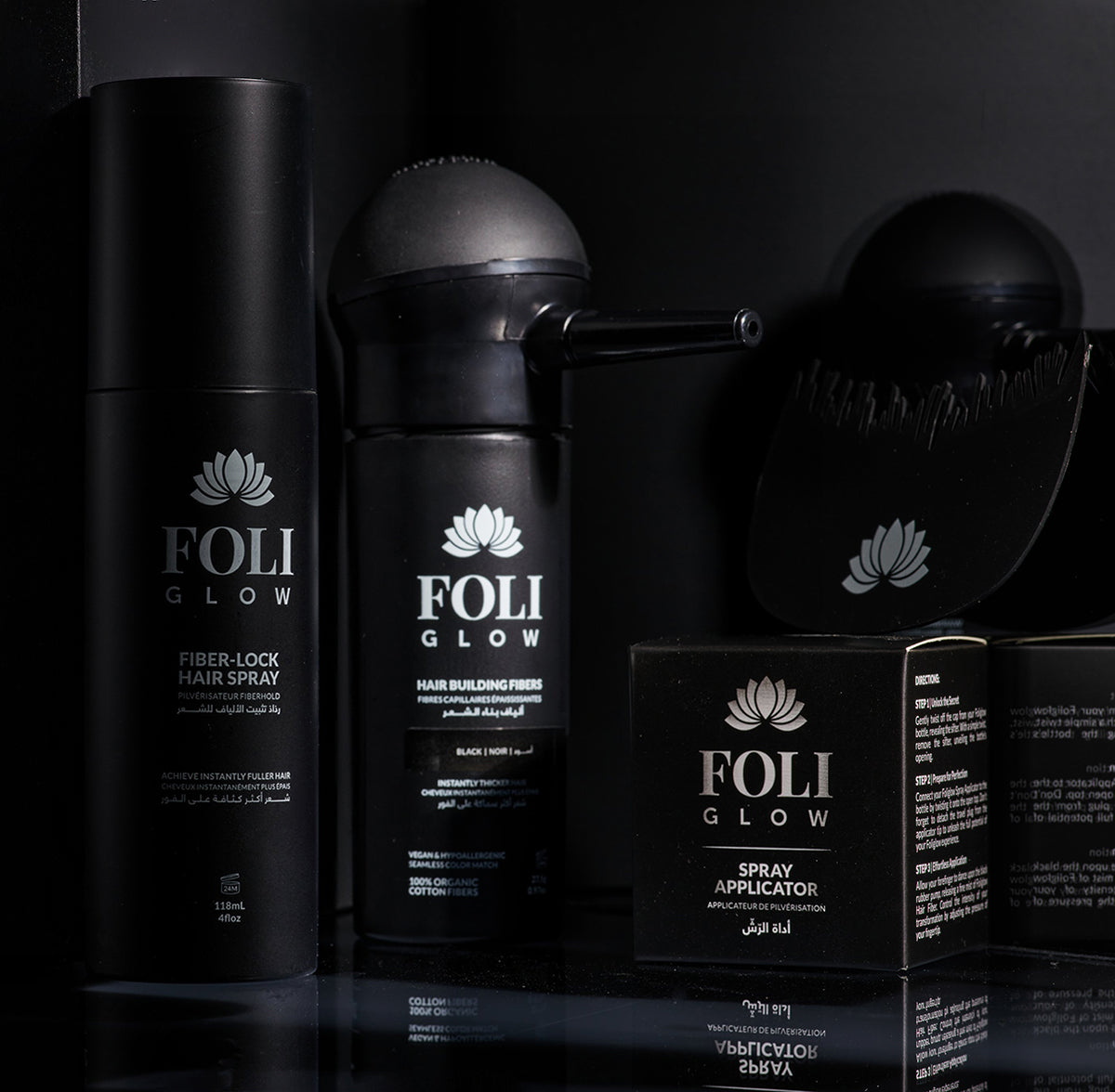 Foliglow hair building fiber kit